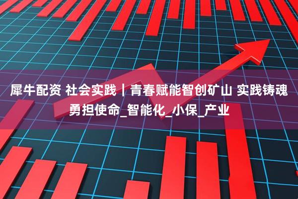 犀牛配资 社会实践｜青春赋能智创矿山 实践铸魂勇担使命_智能化_小保_产业